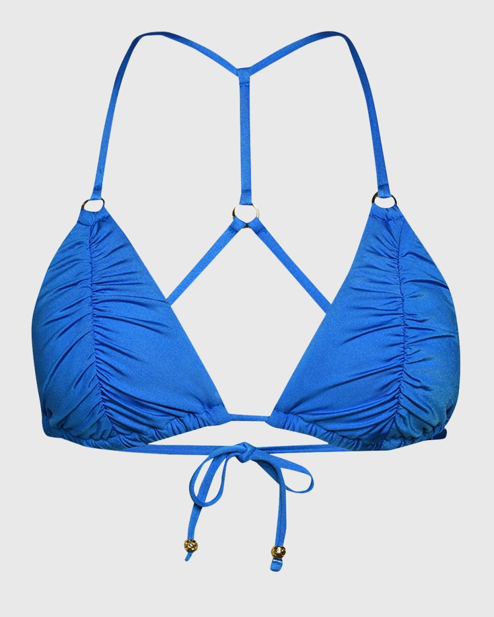 Gypset Tri-Slider Shirred Bikini Top