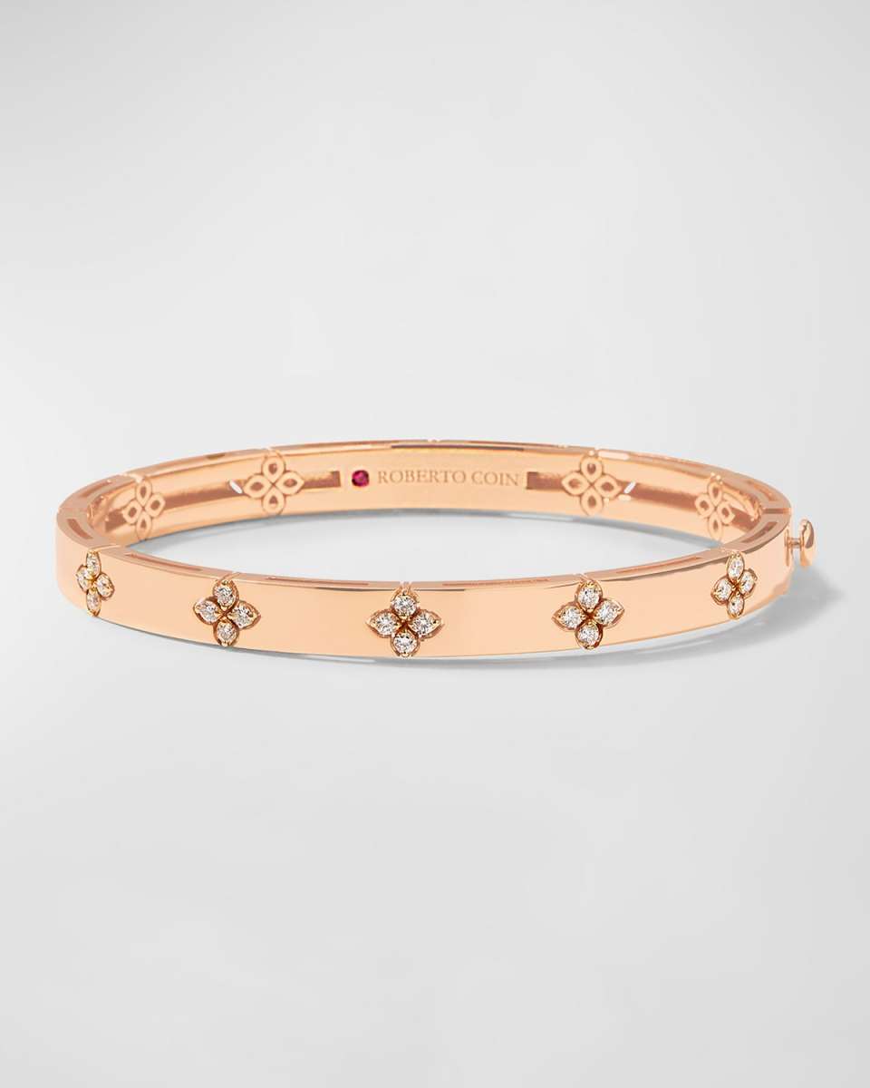 18k Rose Gold Love in Verona Diamond Bangle