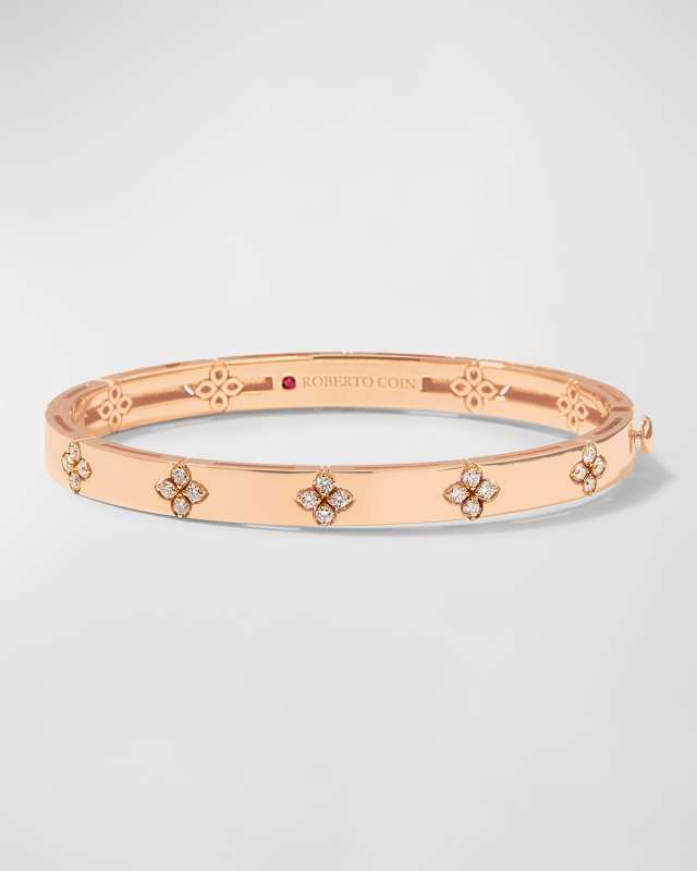 18k Rose Gold Love in Verona Diamond Bangle