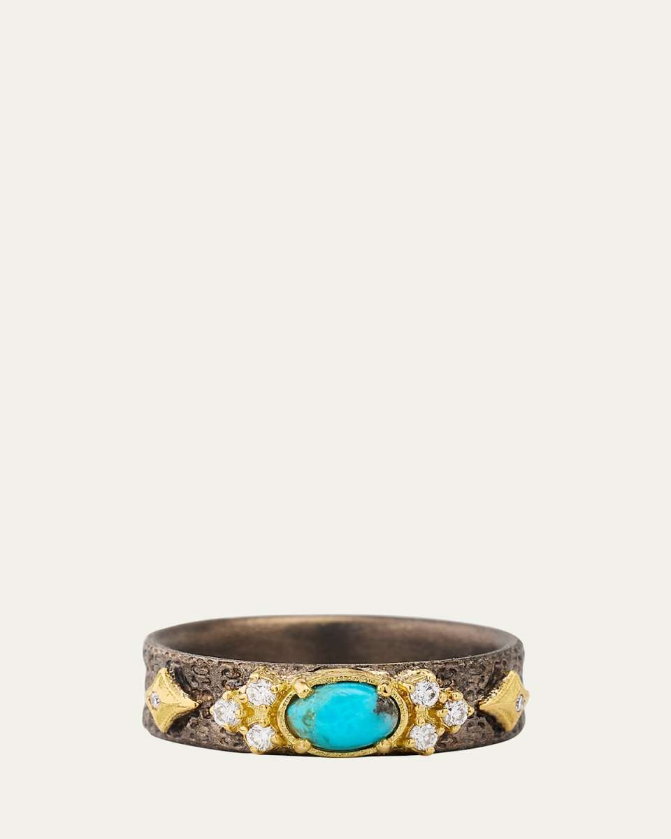 Turquoise East West Stack Band