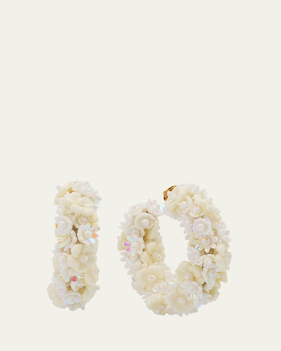 Baby Flower Hoop Earrings