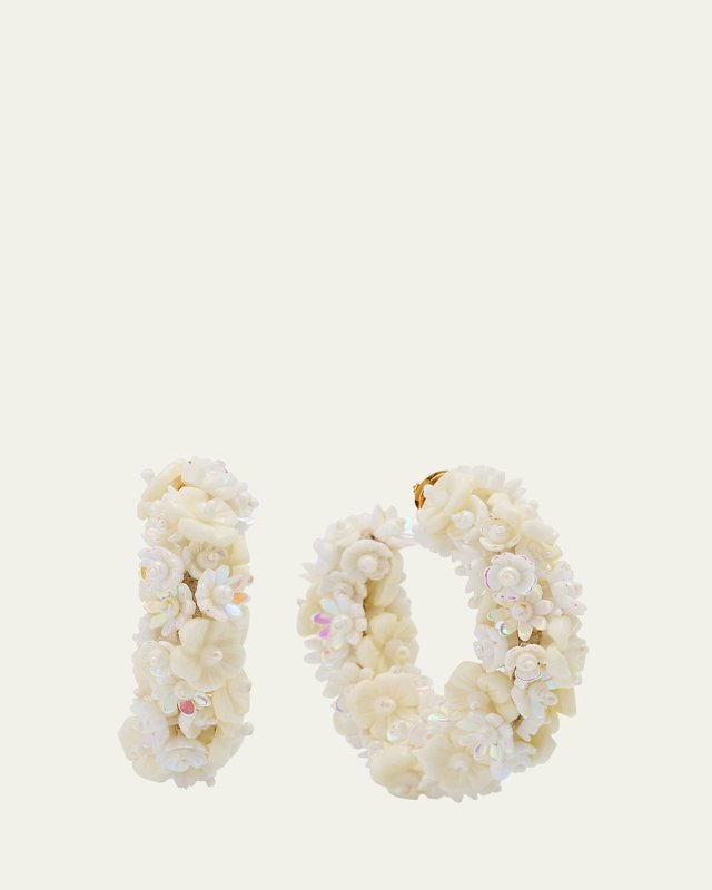 Baby Flower Hoop Earrings