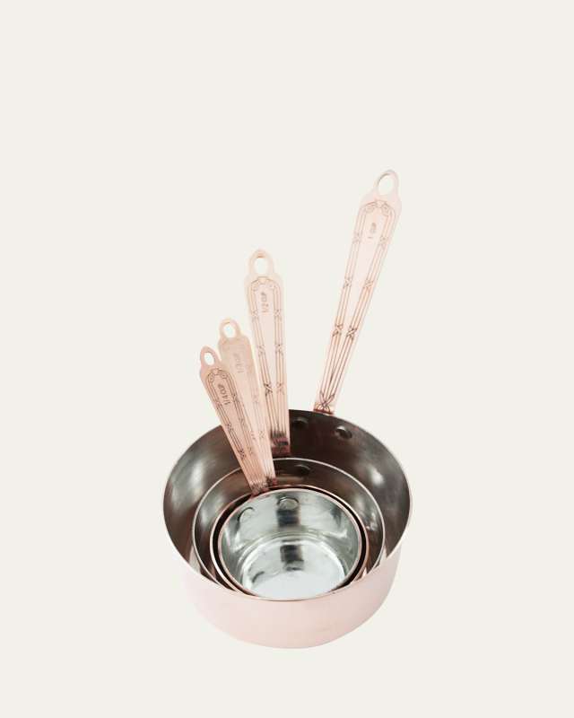 Vintaged-Inspired Copper Measuring Cup Set