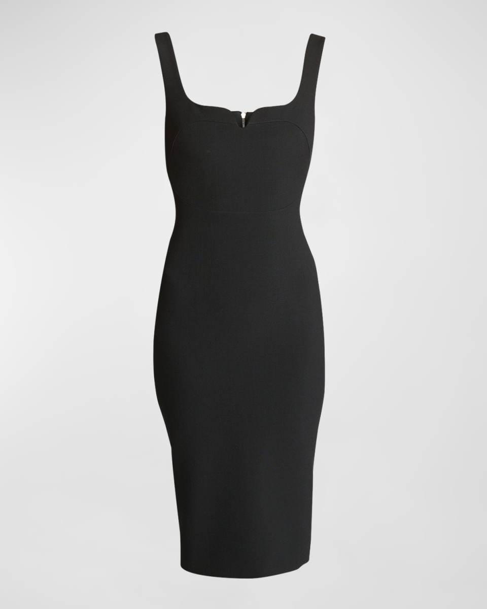 Body-Con Sleeveless Midi Dress