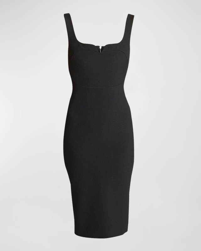 Body-Con Sleeveless Midi Dress