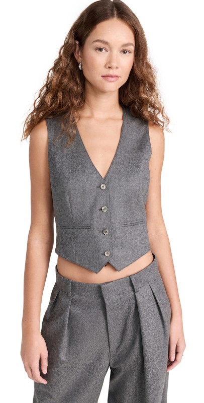 WARDROBE. NYC Waistcoat Charcoal