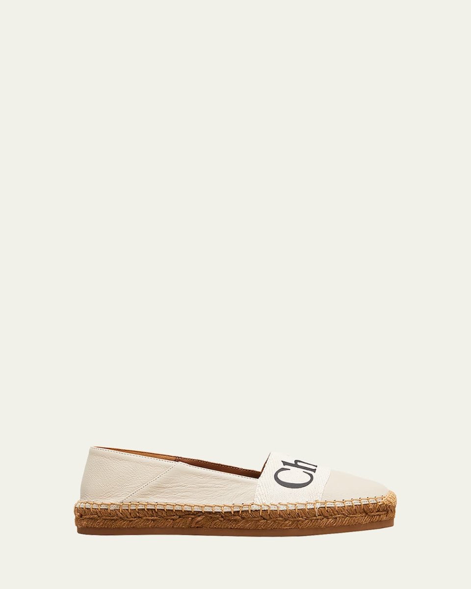 Woody Leather Logo Loafer Espadrilles
