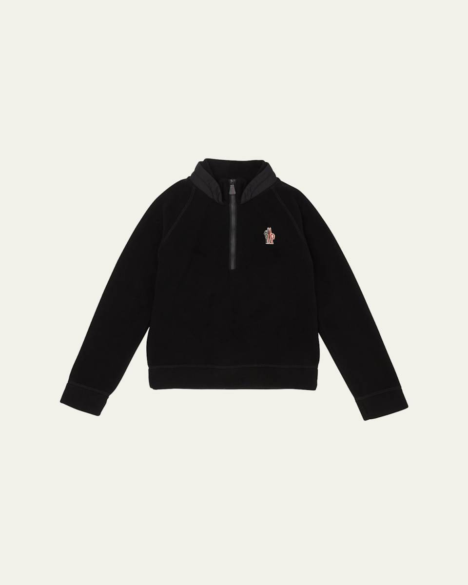 Kid's Embroidered Logo-Print Sweatshirt, Size 4-6