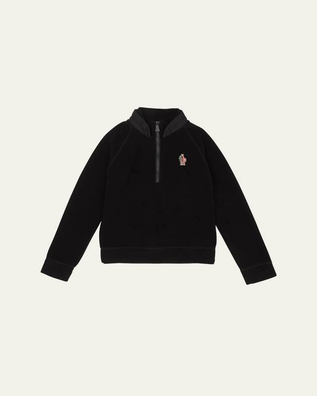Kid's Embroidered Logo-Print Sweatshirt, Size 4-6
