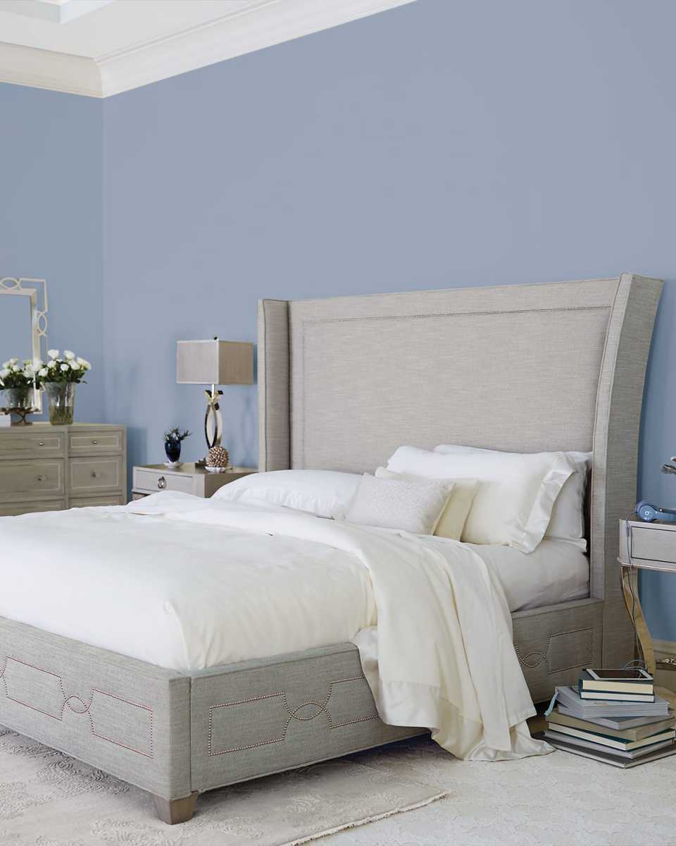 Criteria Wingback Upholstered King Bed
