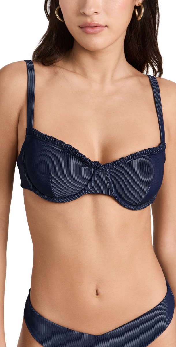 Onia Marilyn Top Deep Navy/White