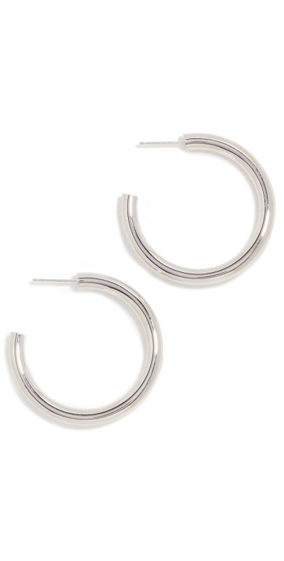 Stephanie Gottlieb 14k 35mm Tube Hoops White Gold