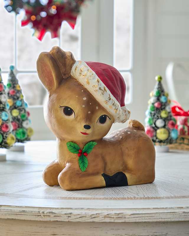 Rudy Retro Christmas Fawn