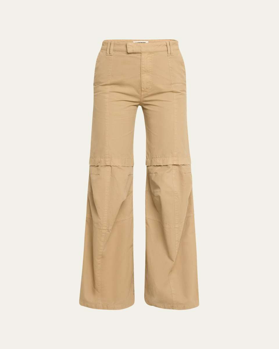 Sam Canvas High-Rise Flare Pants