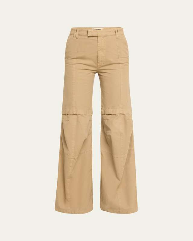 Sam Canvas High-Rise Flare Pants