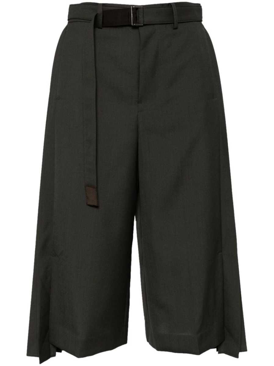 pleated tailored trousers