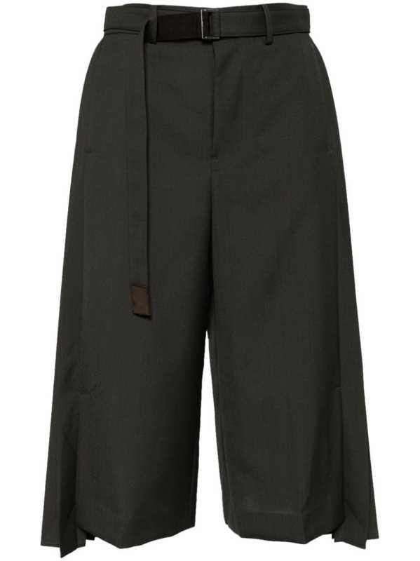 pleated tailored trousers