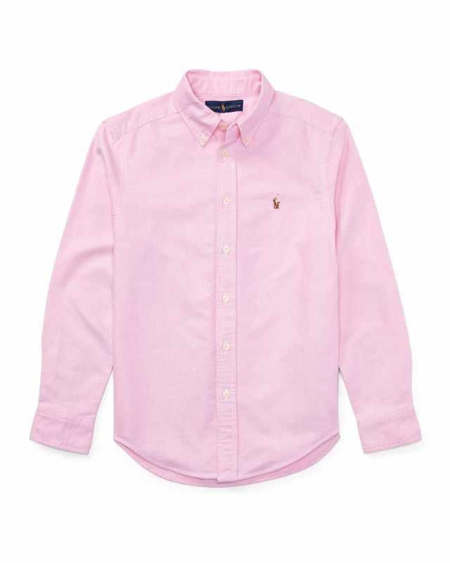 Boy's Cotton Oxford Sport Shirt, Size S-XL