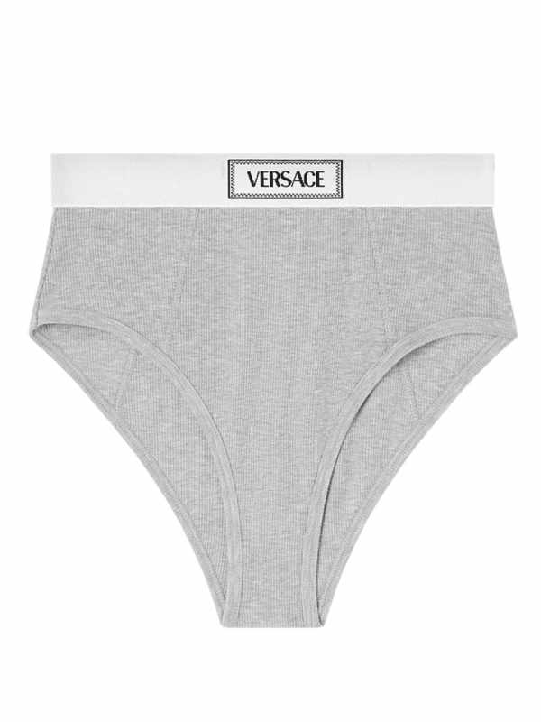 logo-waistband fine-ribbed briefs