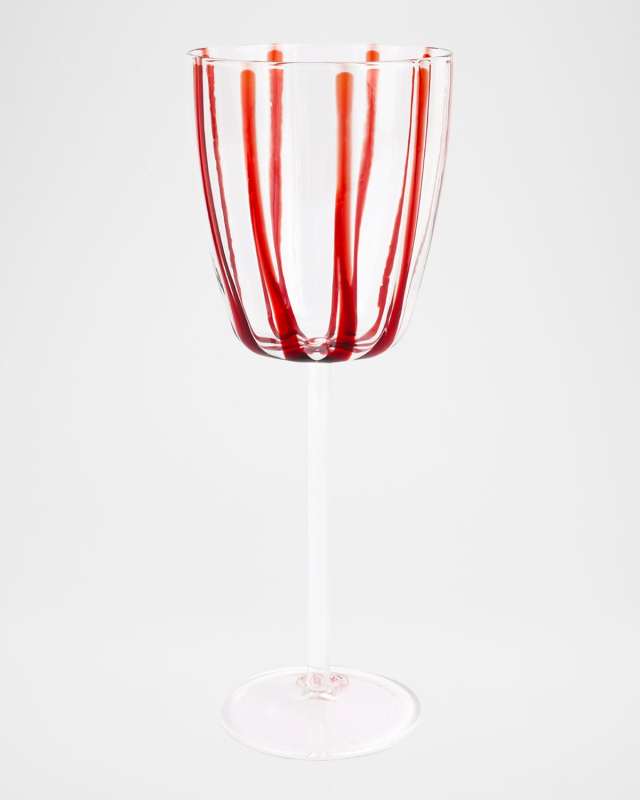 Nuovo Stripe Wine Glass