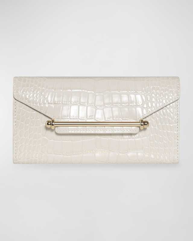 Multrees Croc-Embossed Wallet on Chain