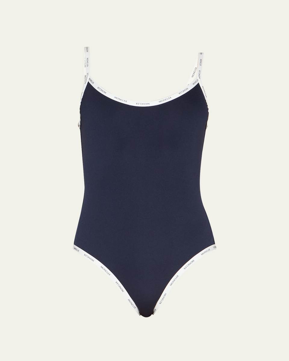 One-Piece Swimsuit with Logo Tri