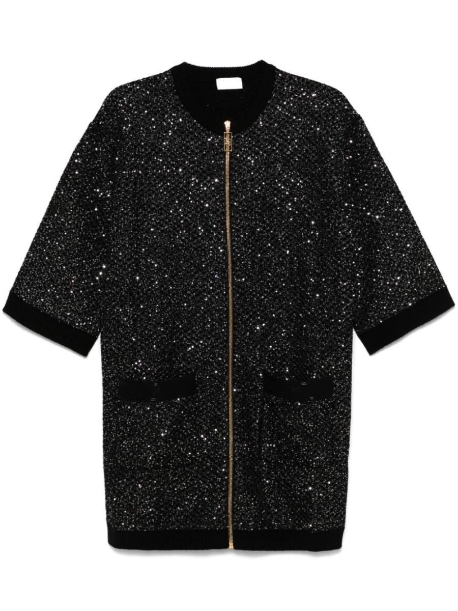 sequin-embellished mini dress