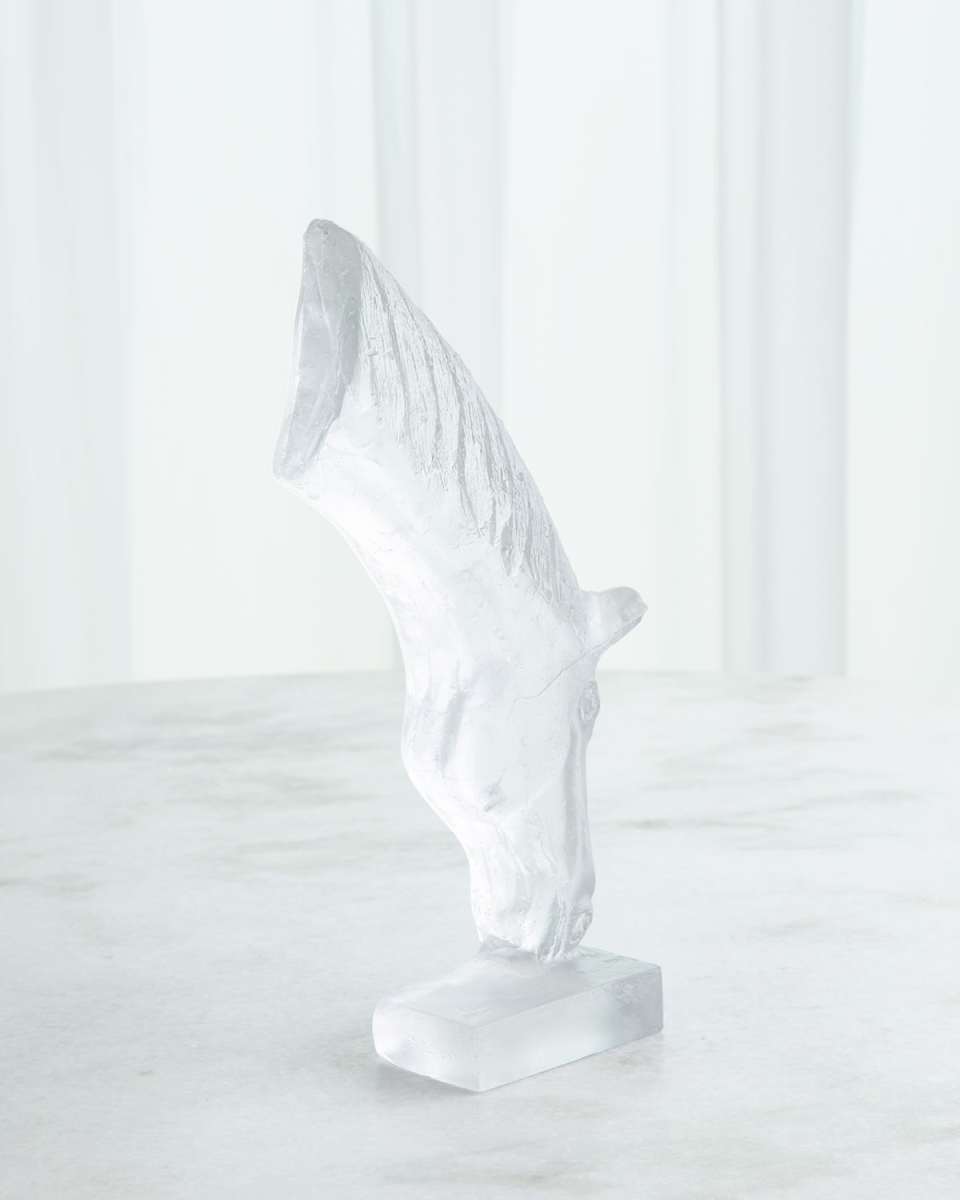 Glass Stallion Sculpture