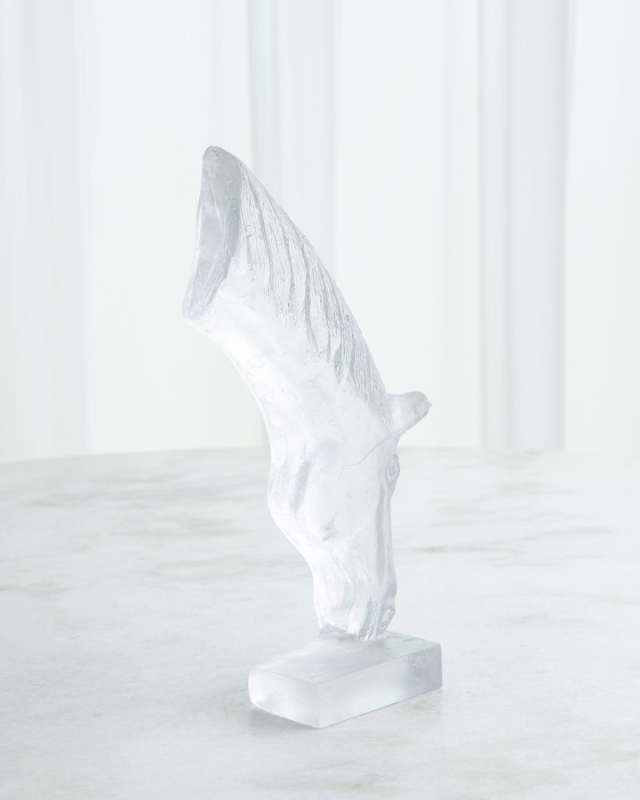 Glass Stallion Sculpture