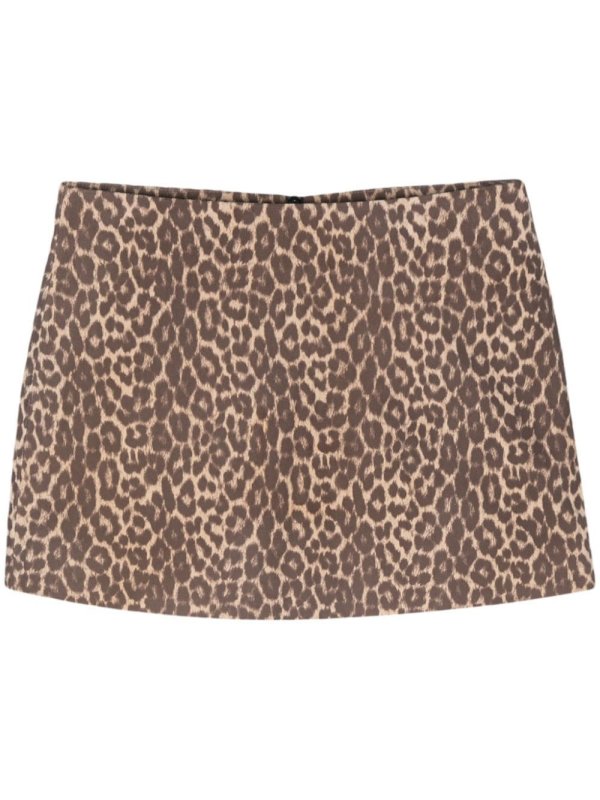 Savana leopard-print mini skirt