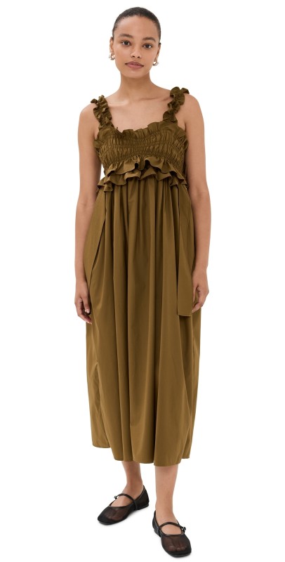 Cecilie Bahnsen Giovanna Dress Light Brown