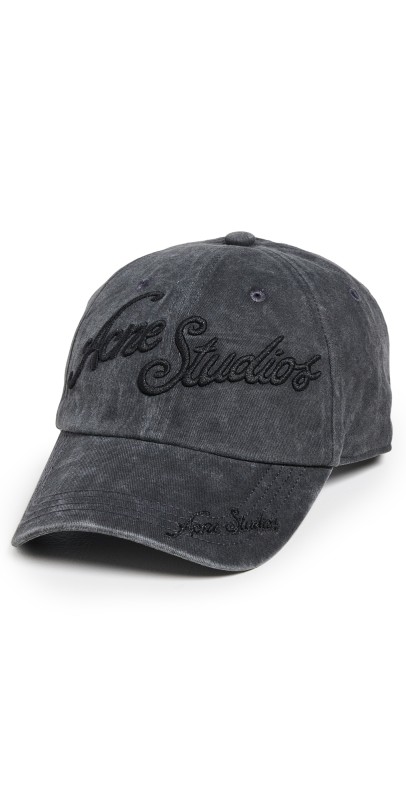 Acne Studios Logo Cap Black