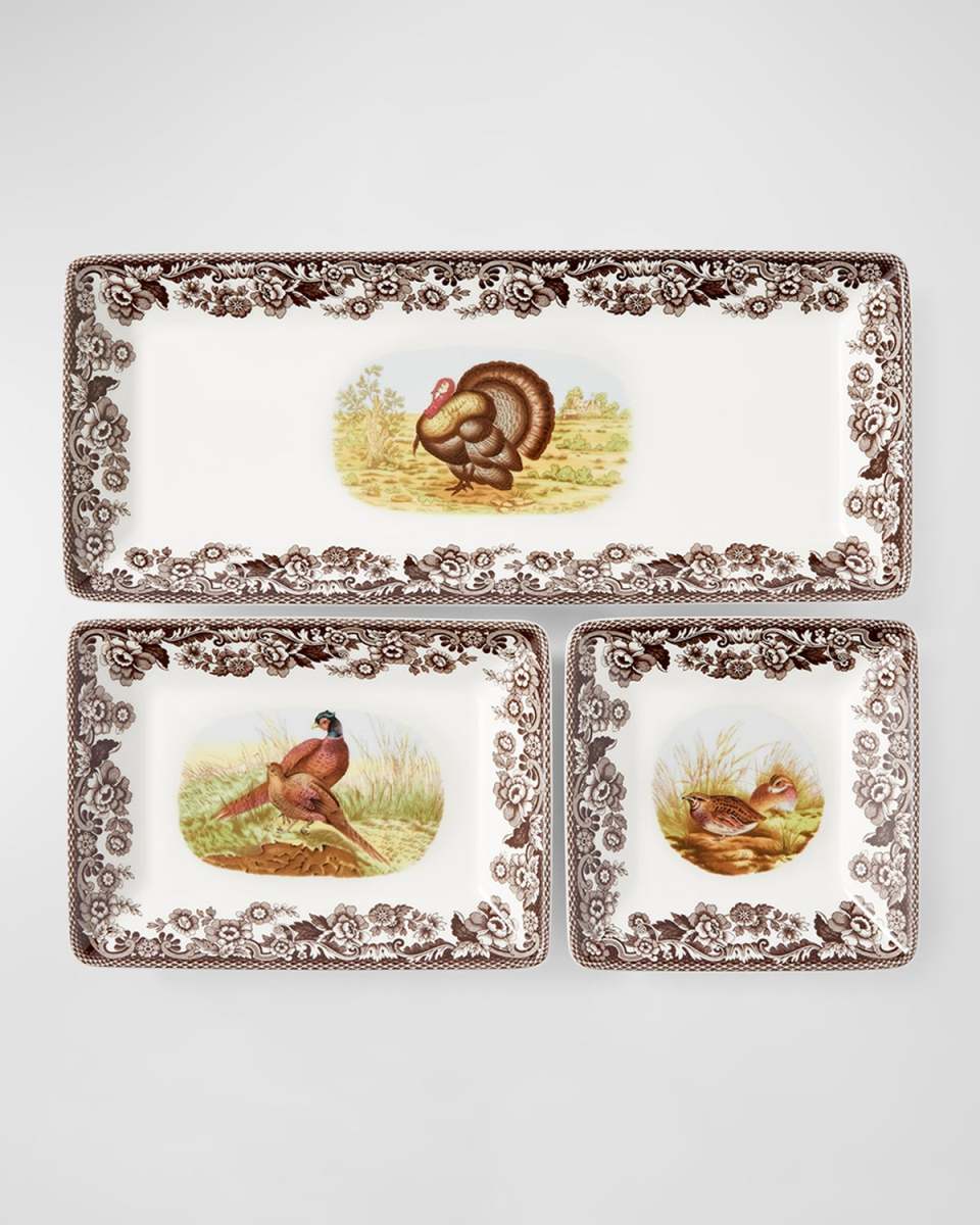 Woodland 3-Piece Nesting Tray Set
