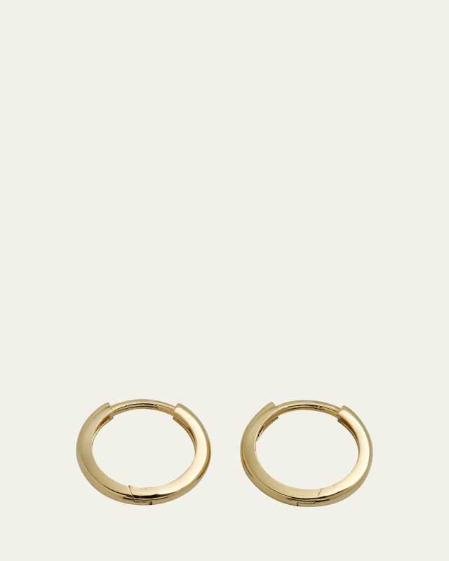 14k Gold Small Huggie Earrings