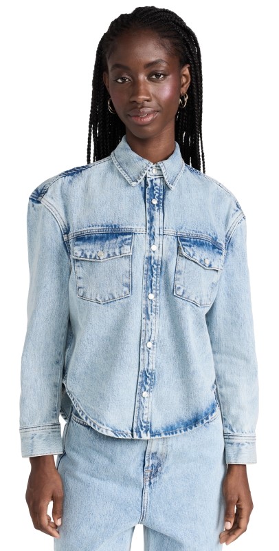 WARDROBE. NYC Denim Jacket White