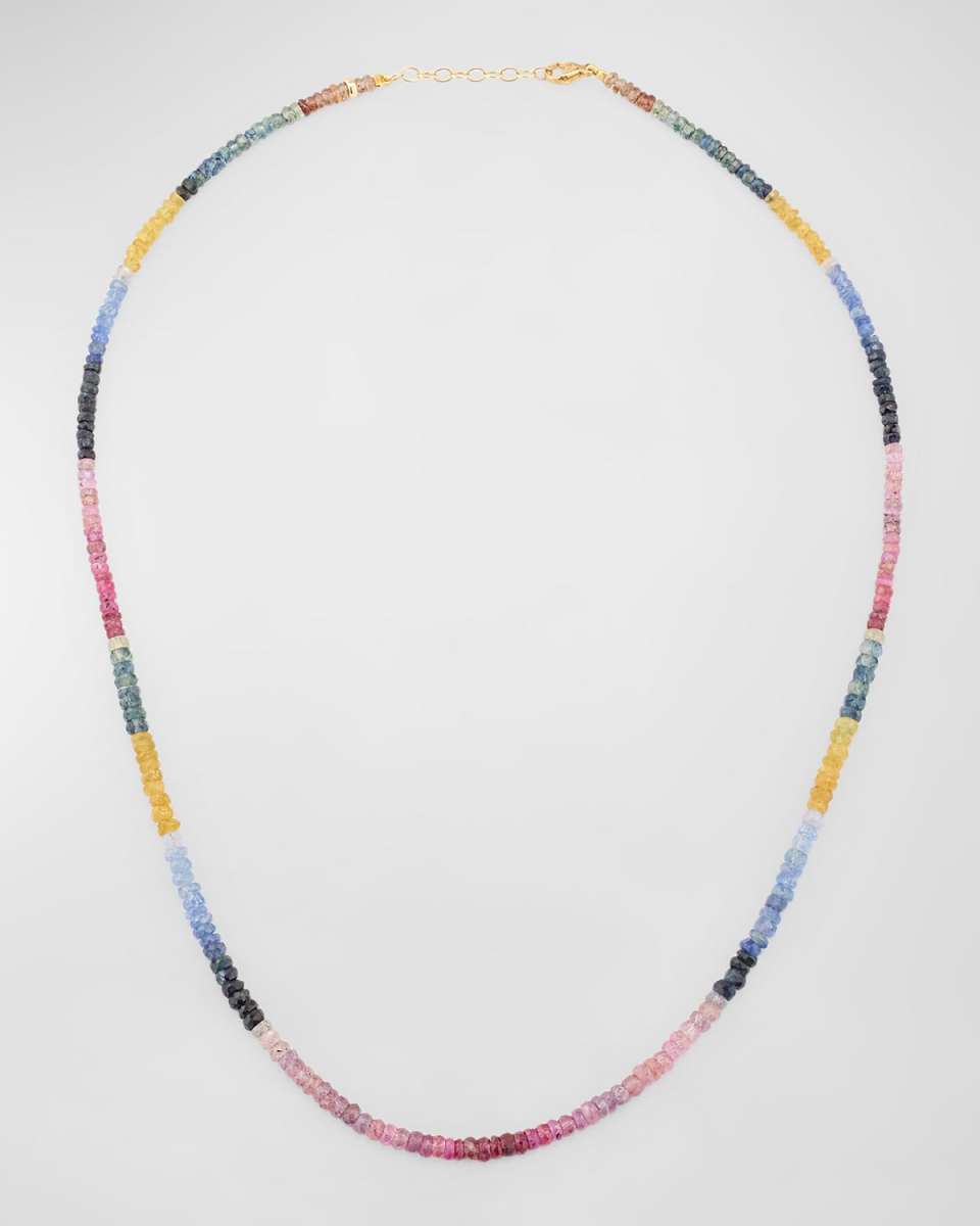 Light Rainbow Sapphire Necklace