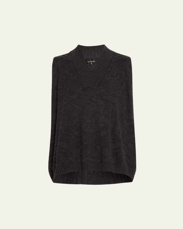 A-Line Sleeveless V-Neck Cashmere Sweater