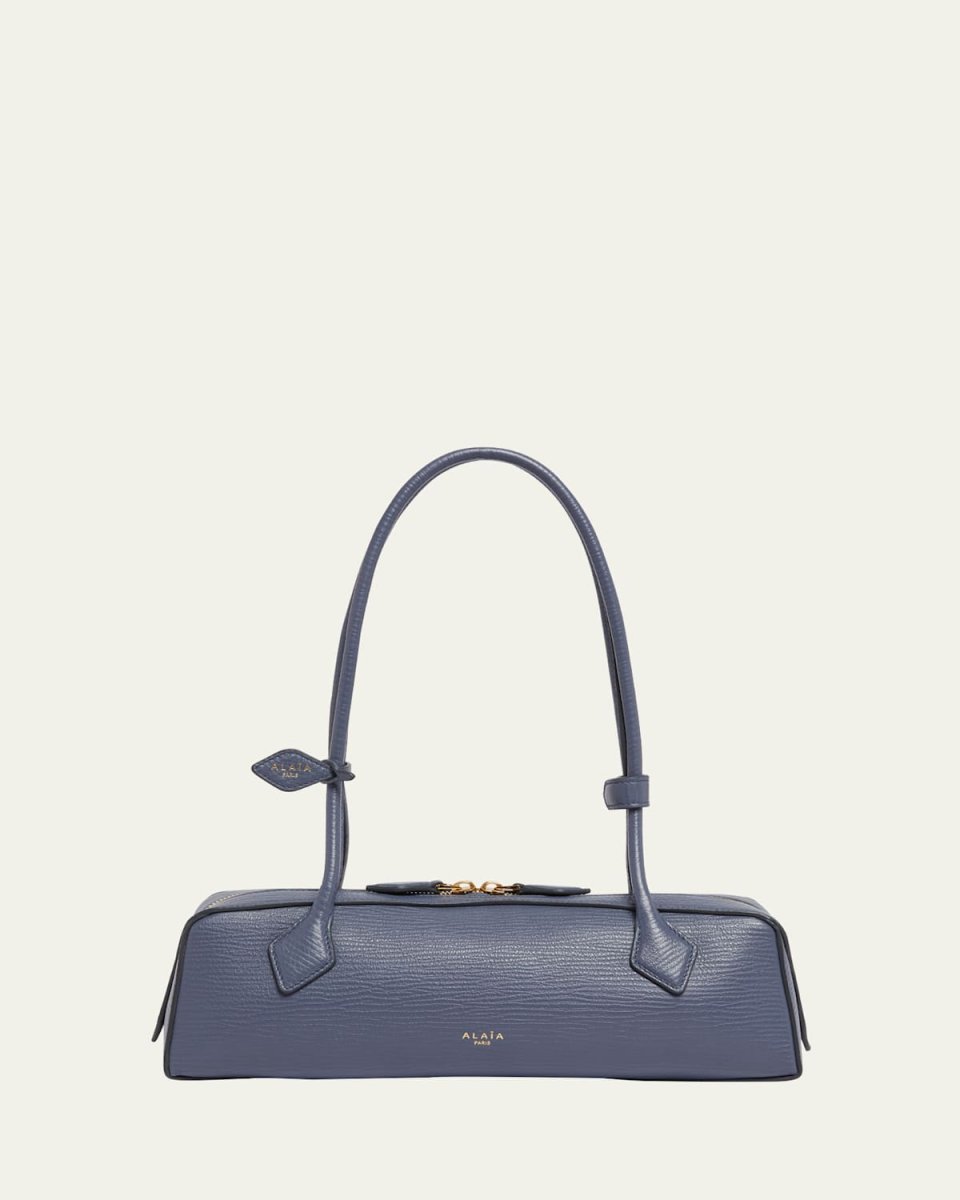 Le Teckel Medium Shoulder Bag in Grained Calfskin