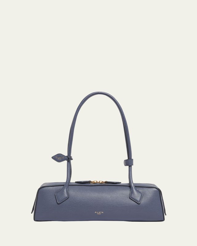 Le Teckel Medium Shoulder Bag in Grained Calfskin