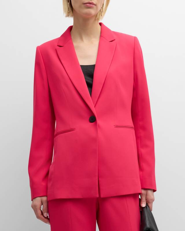 The Tiffany Notched-Lapel Single-Button Blazer