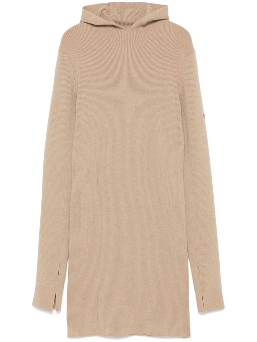 hooded mini dress
