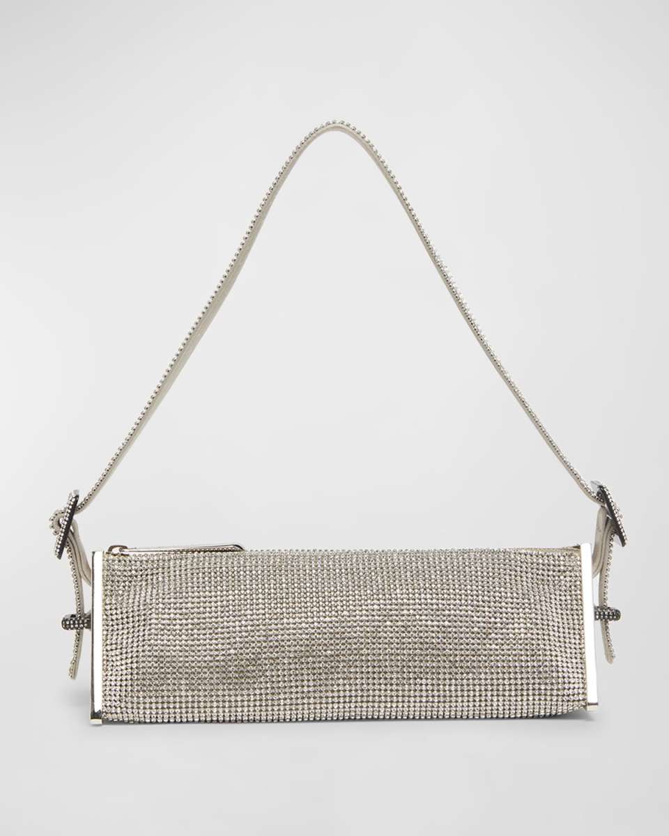 Joy Buckle Crystal Shoulder Bag