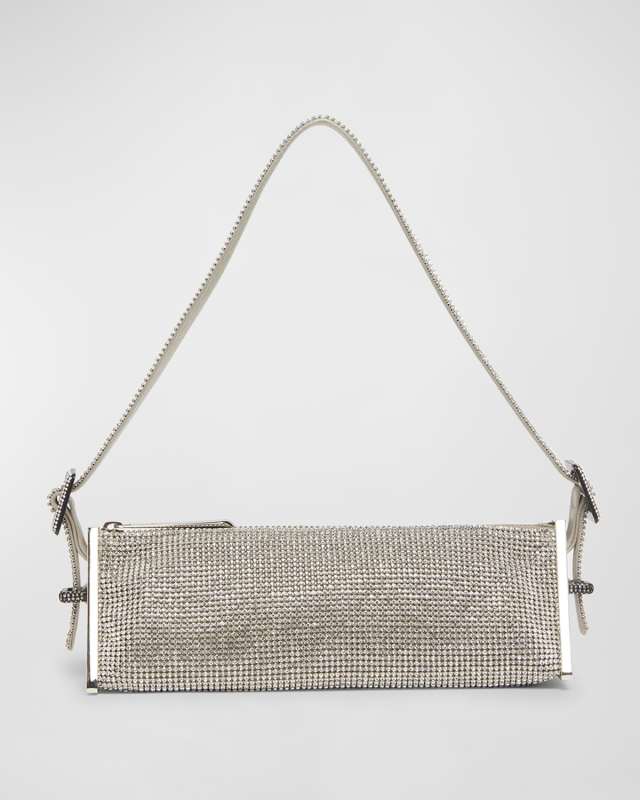 Joy Buckle Crystal Shoulder Bag