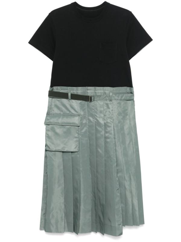 panelled midi dress
