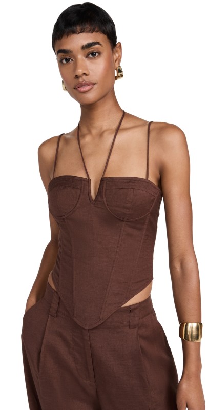 Lioness Del Gato Corset Chocolate