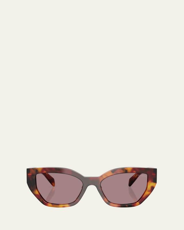 Logo Acetate Butterfly Sunglasses