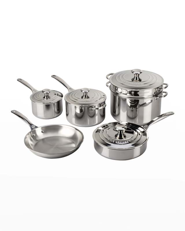 10-Piece Stainless Steel Cookware Set