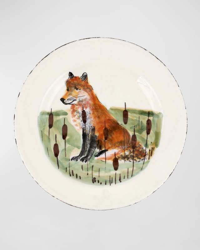 Wildlife Fox Salad Plate