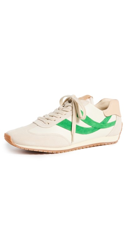 Vince Oasis Runner Sneakers Milk/Emerald/Moonlight