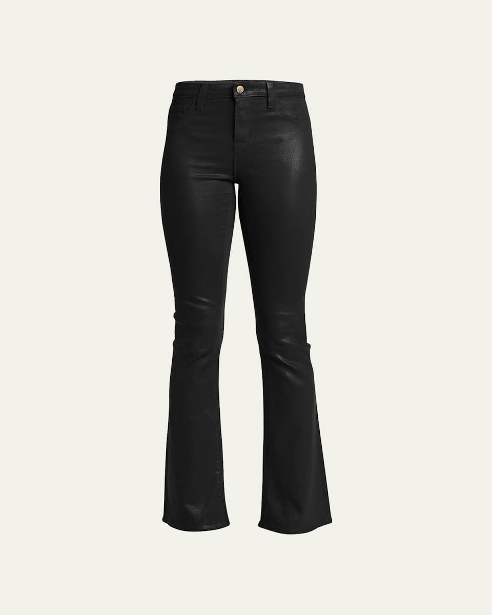 Selma High-Rise Coated Sleek Baby Boot Jeans